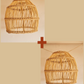 2 Small Basket Wicker Lampshades