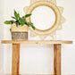 Malawian Rattan ZigZag Mirror Frame (only)