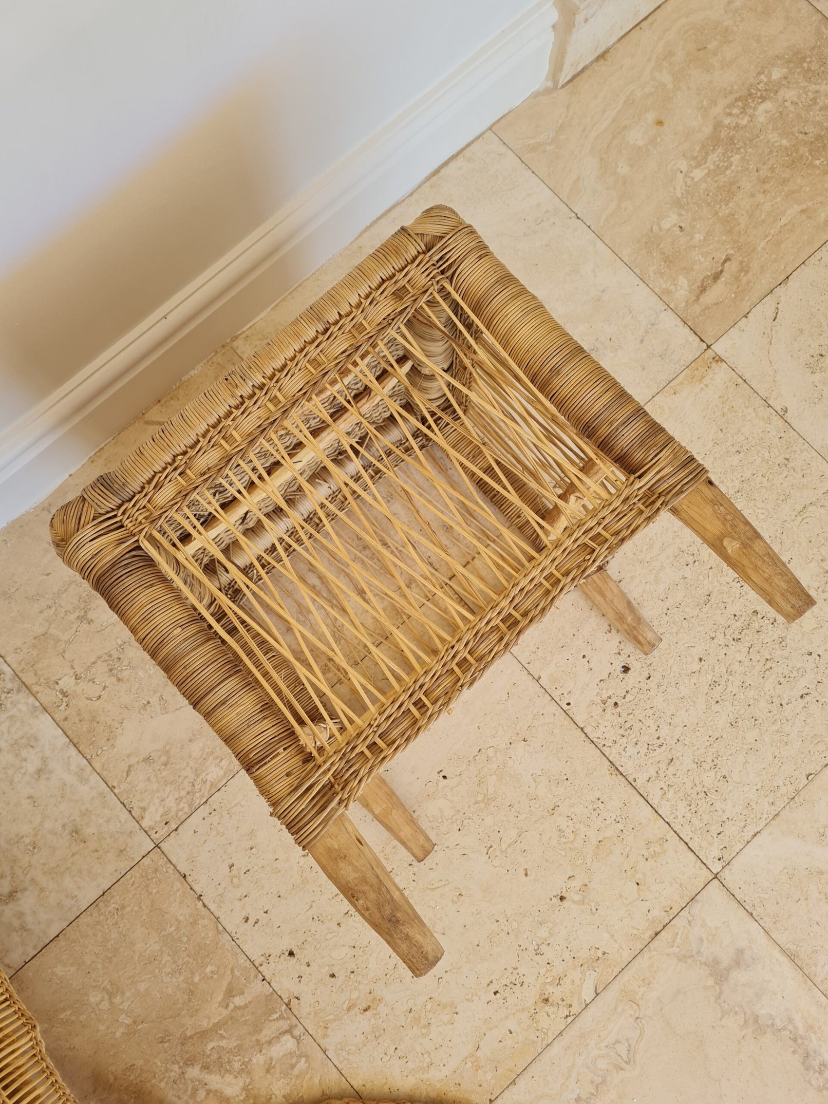 Natural Rattan Side Table