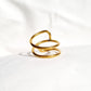 Minimalist S Band Ring - Brass