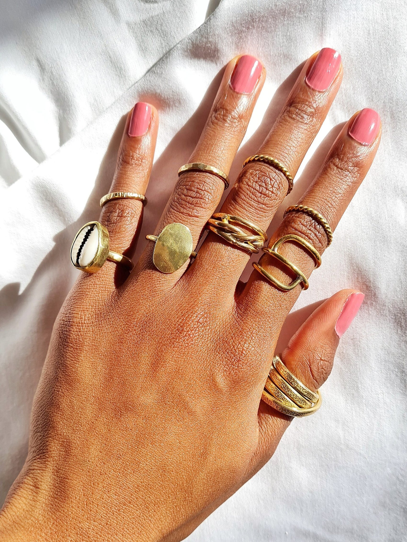 Minimal Stacking Ring Brass