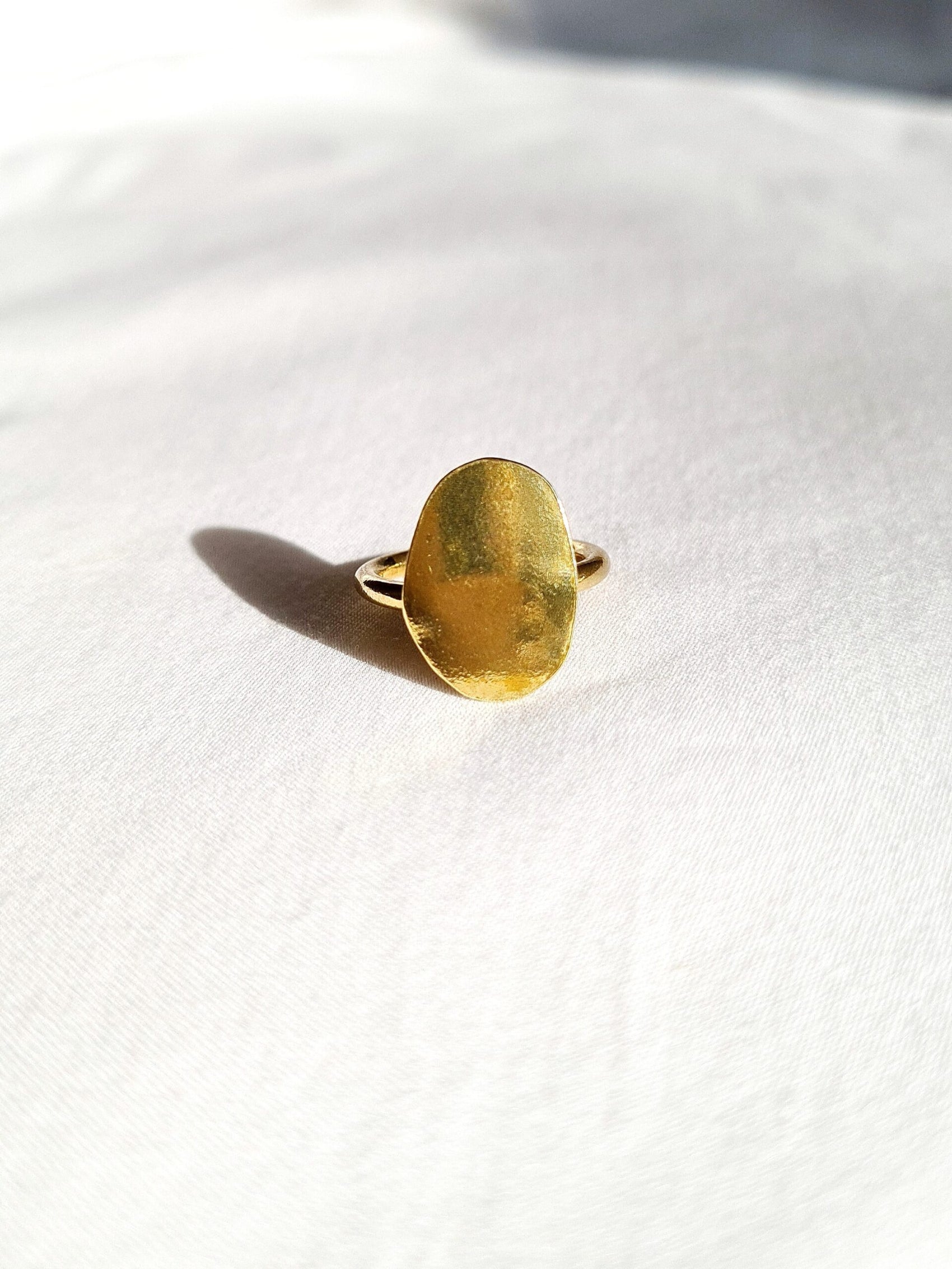 Kasimbi - Oval Ring Design - Brass