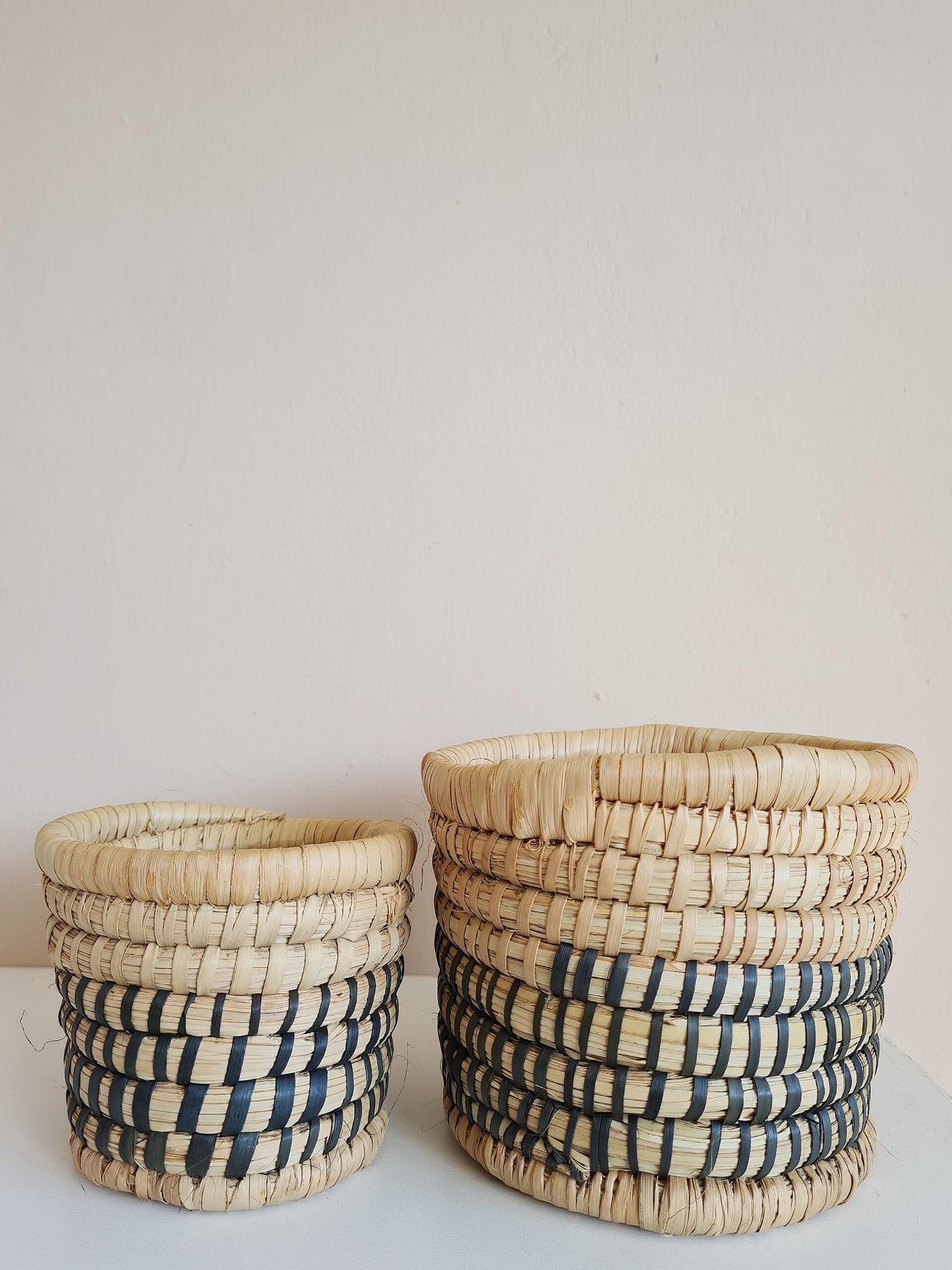 Two Tone Wicker Baskets