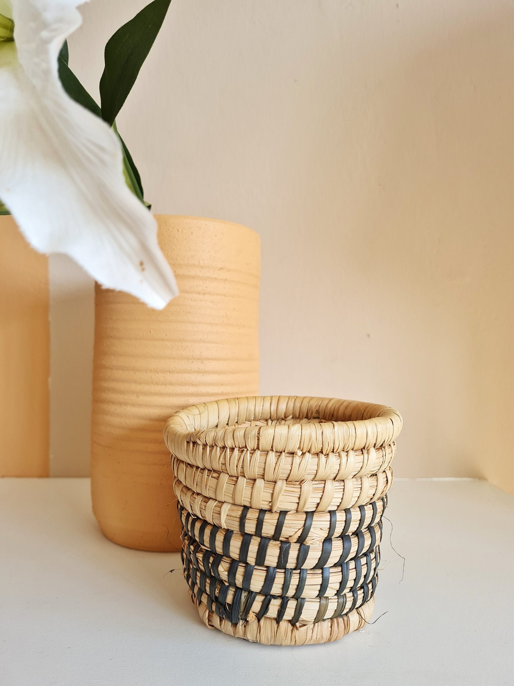 Two Tone Wicker Baskets