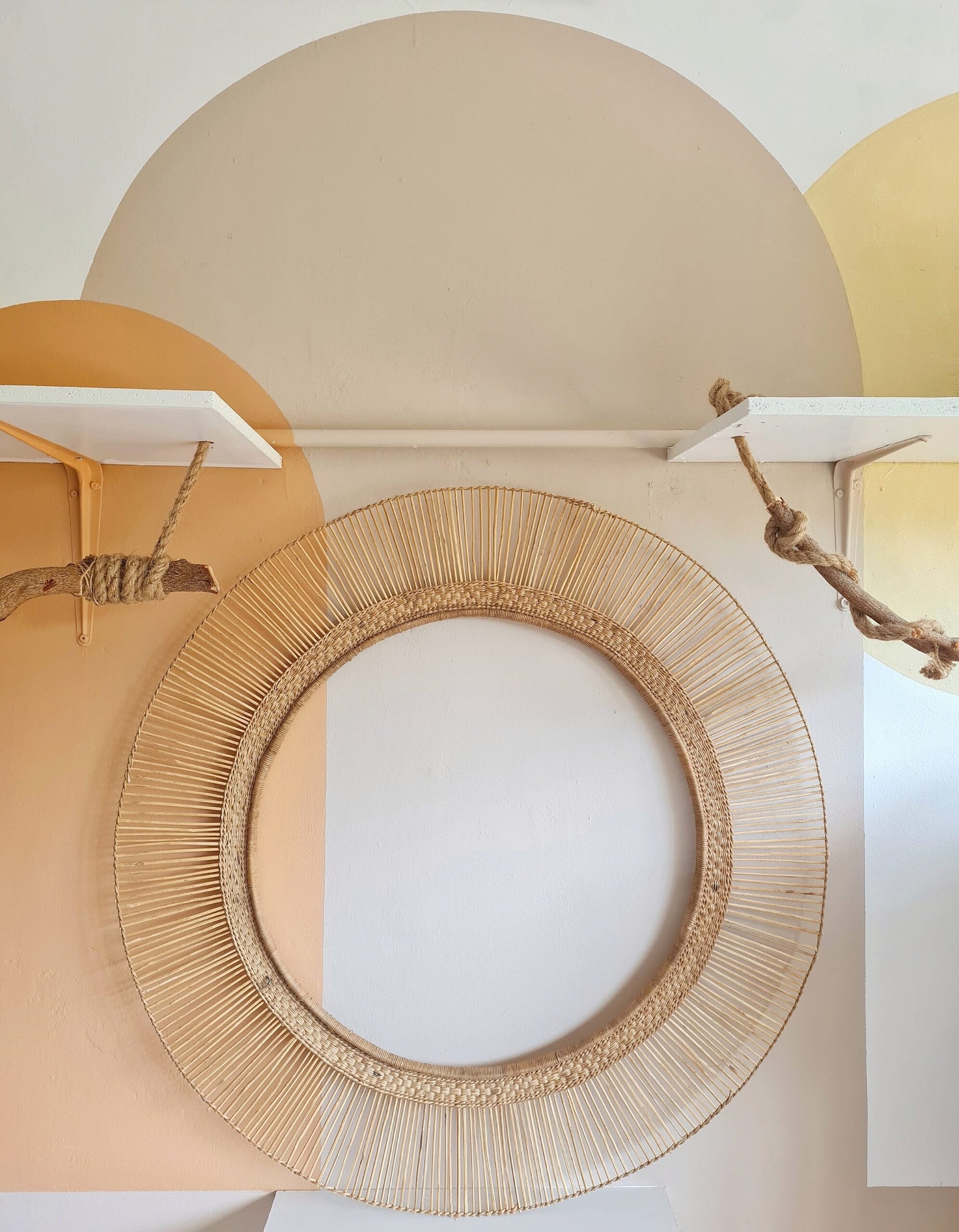 Malawian Round Mirror Frame (only)