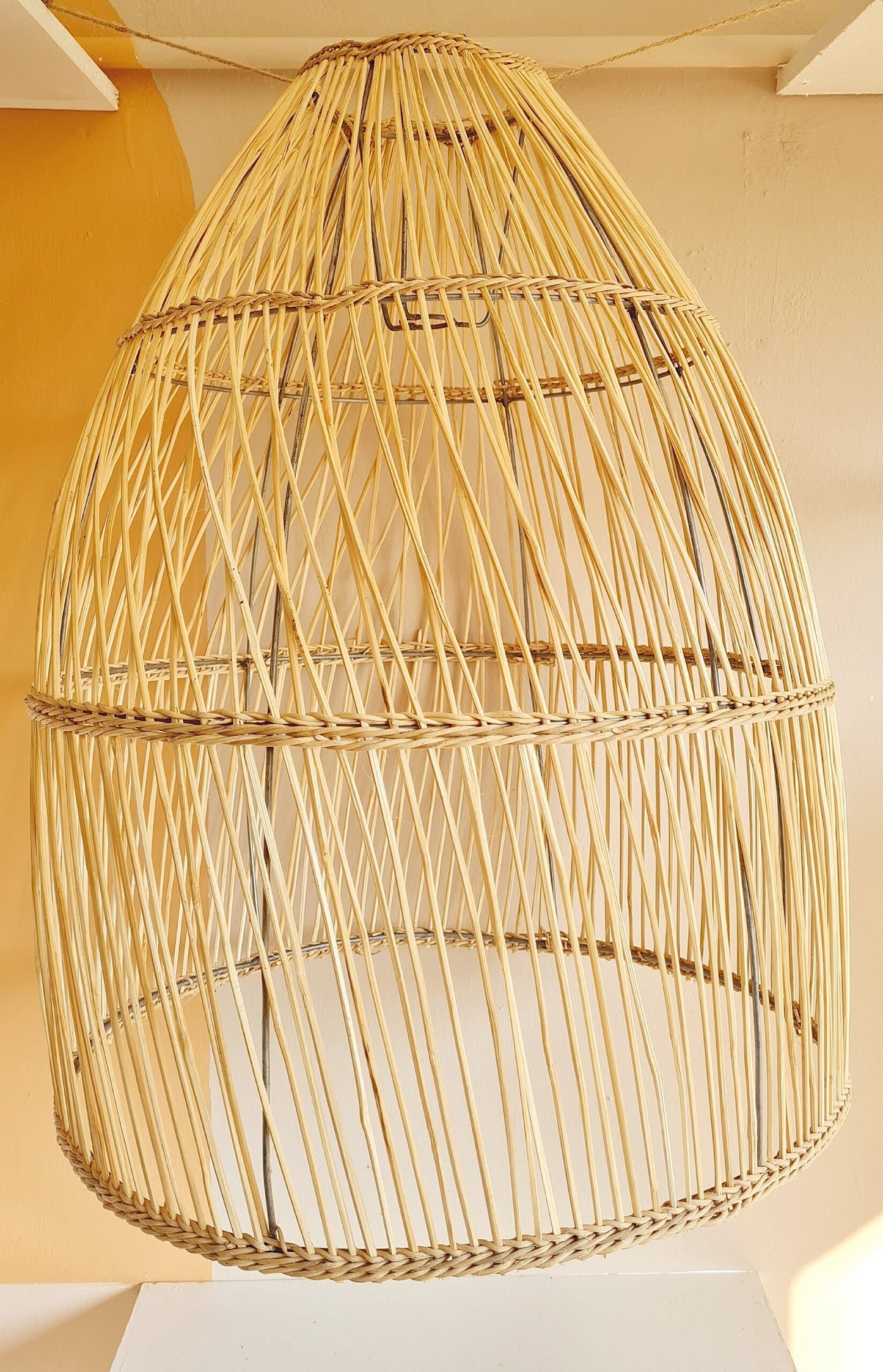 2 Medium Basket Wicker Lampshades