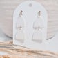 Elegant handmade clay earrings