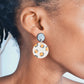 Handmade cheetah clay earrings