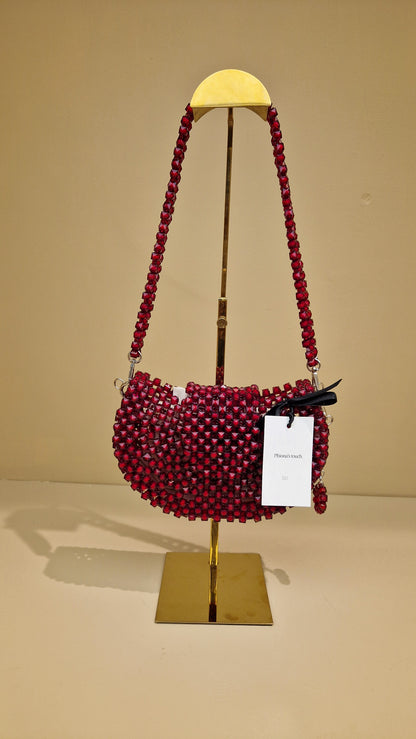 Sunset Merlot beaded bag by Phiona's Touch