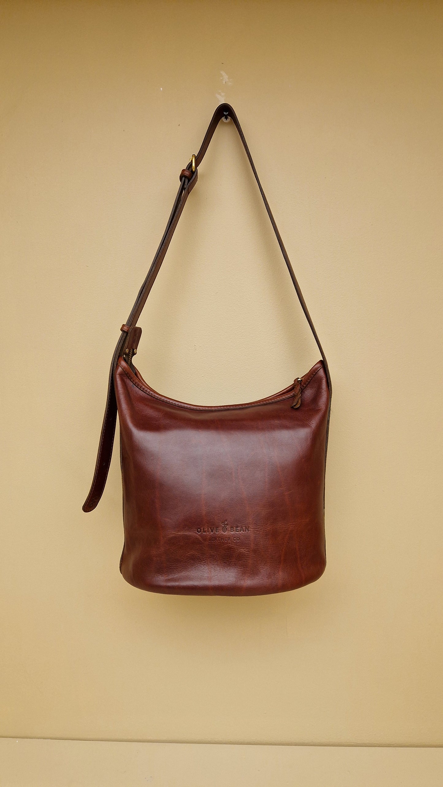 The Alice Burgundy Leather by Olive Bean