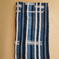 Indigo & Ivory Vertical Stripe Throw
