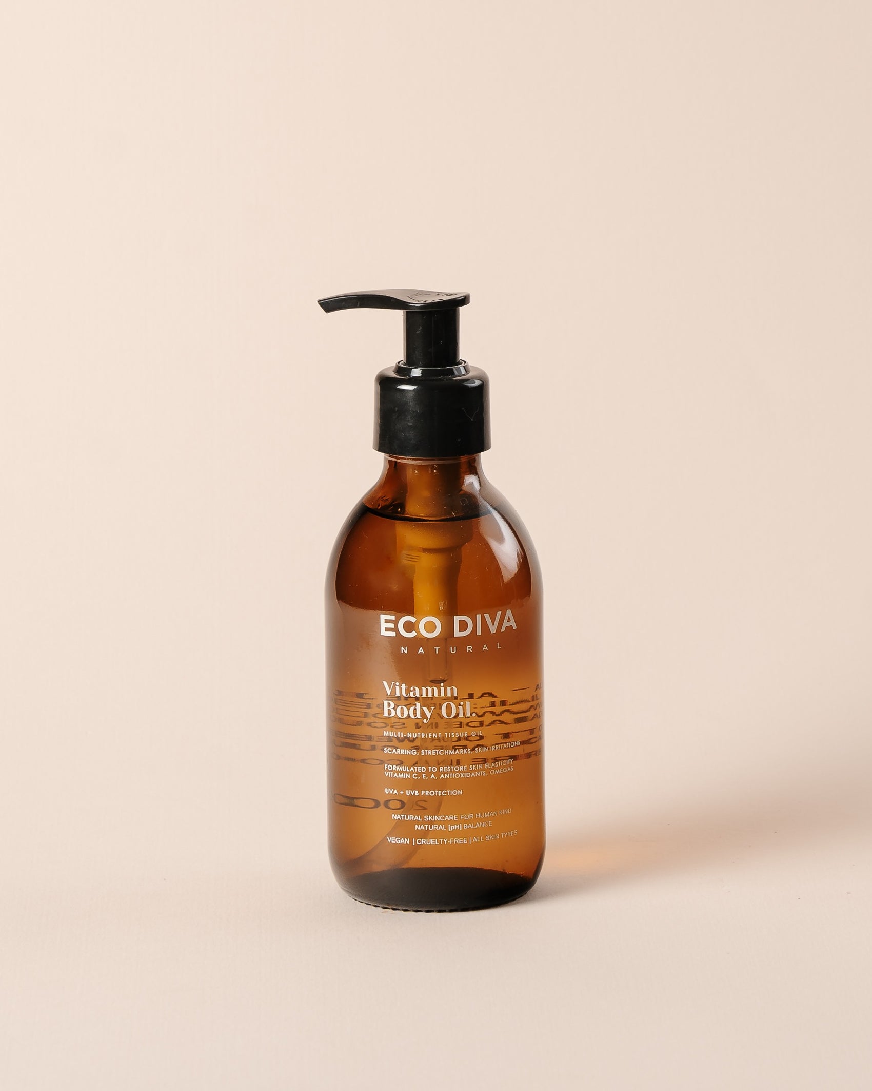 Vitamin Body Oil - Rich Tissue Oil with Vitamins, Antioxidants, Superfoods, SPF