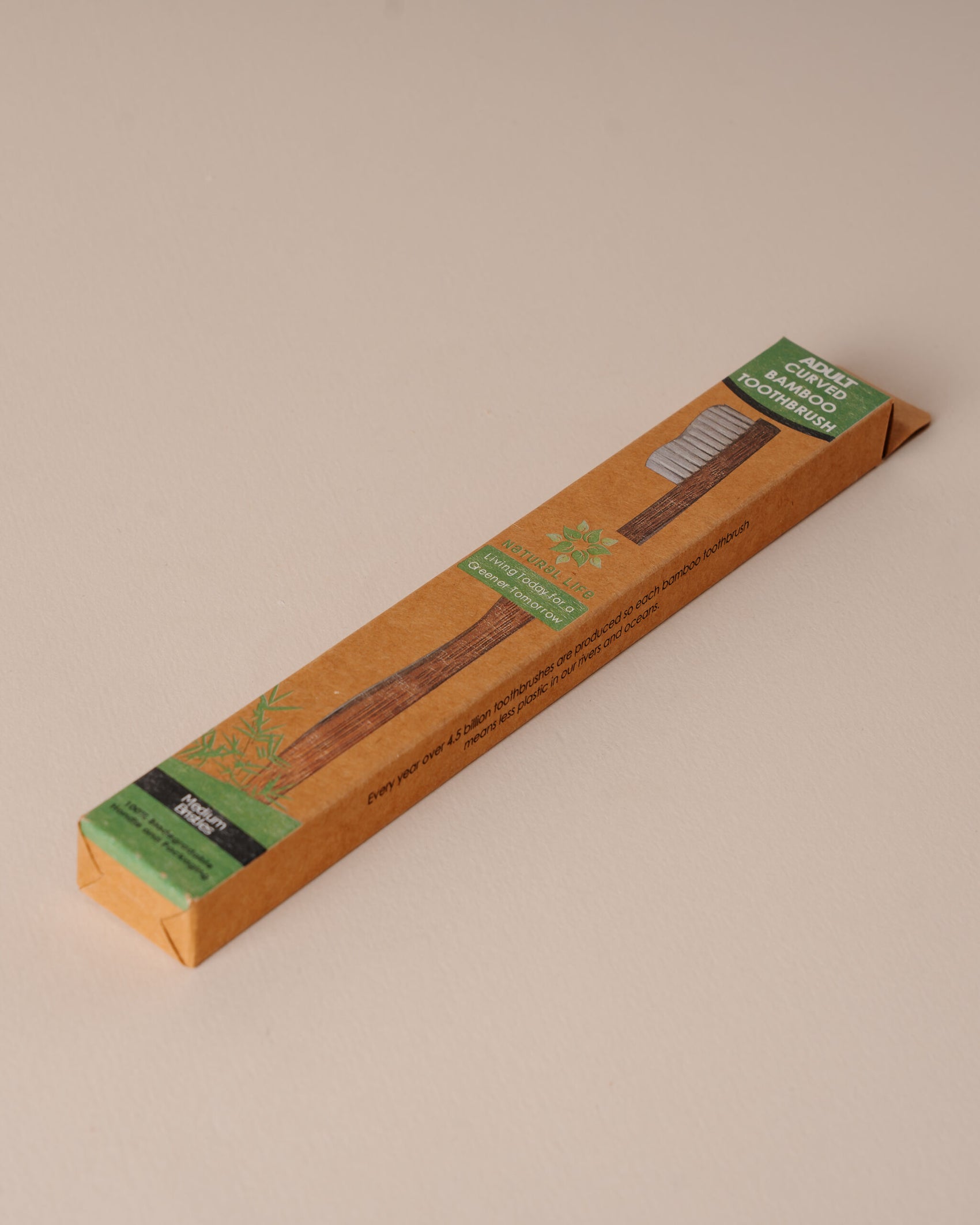 Natural Life Adult Bamboo Toothbrush - Medium