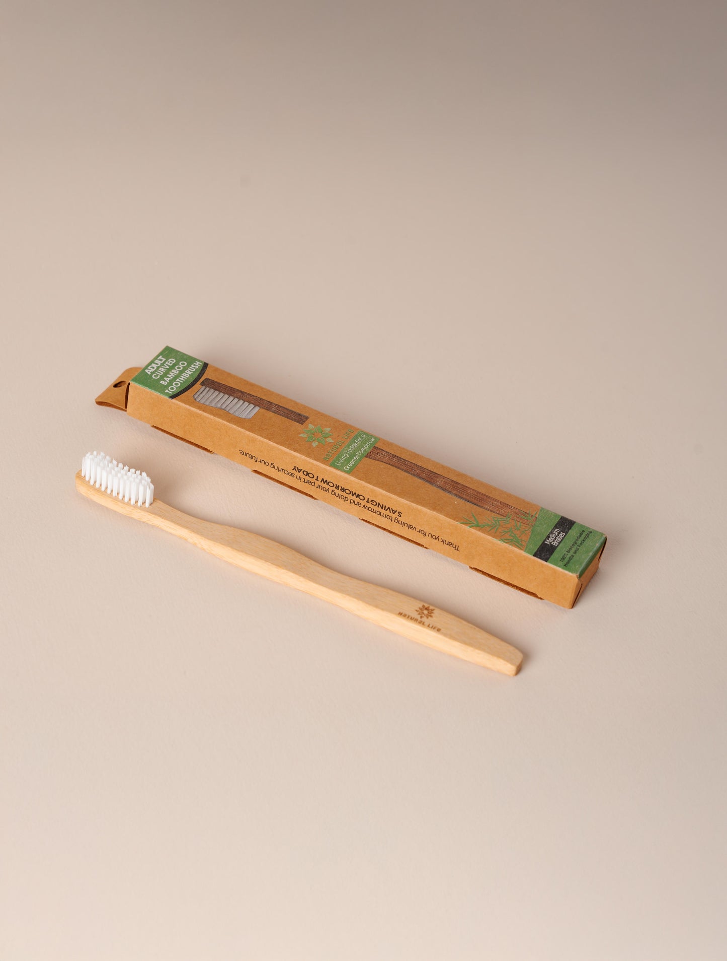 Natural Life Adult Bamboo Toothbrush - Medium