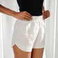 100% Linen Shorts with elasticated high waist
