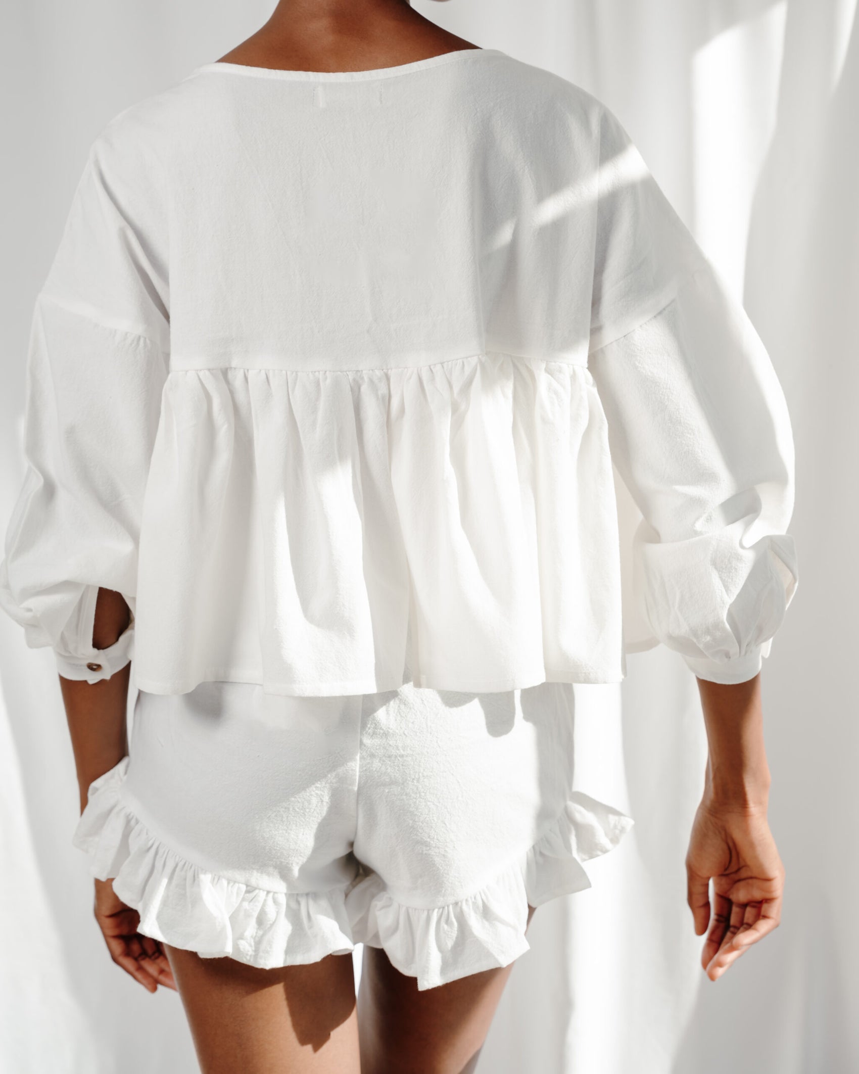 Musea - 100% Cotton Ruffle Top