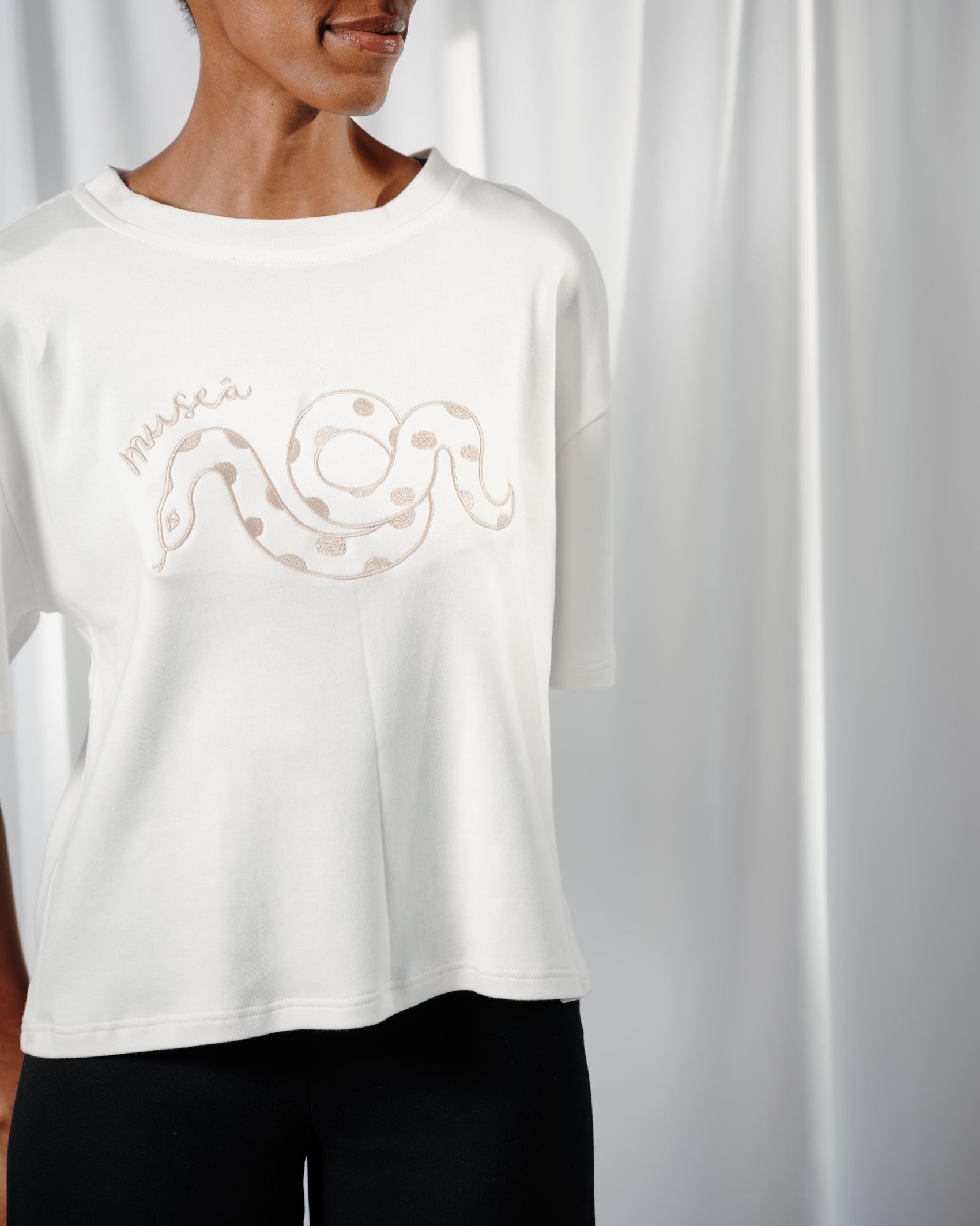 100% Cotton Embroidered T-shirt