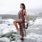 House of Kiki Lace Beach Cover-Up | Chocolate Brown
