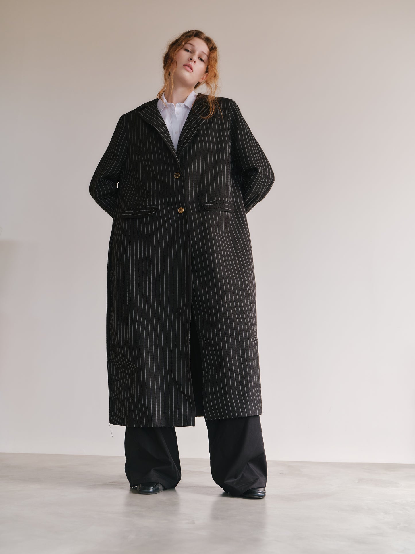 Oversized Linen Jacket with 100% Cotton Lining by Merlin