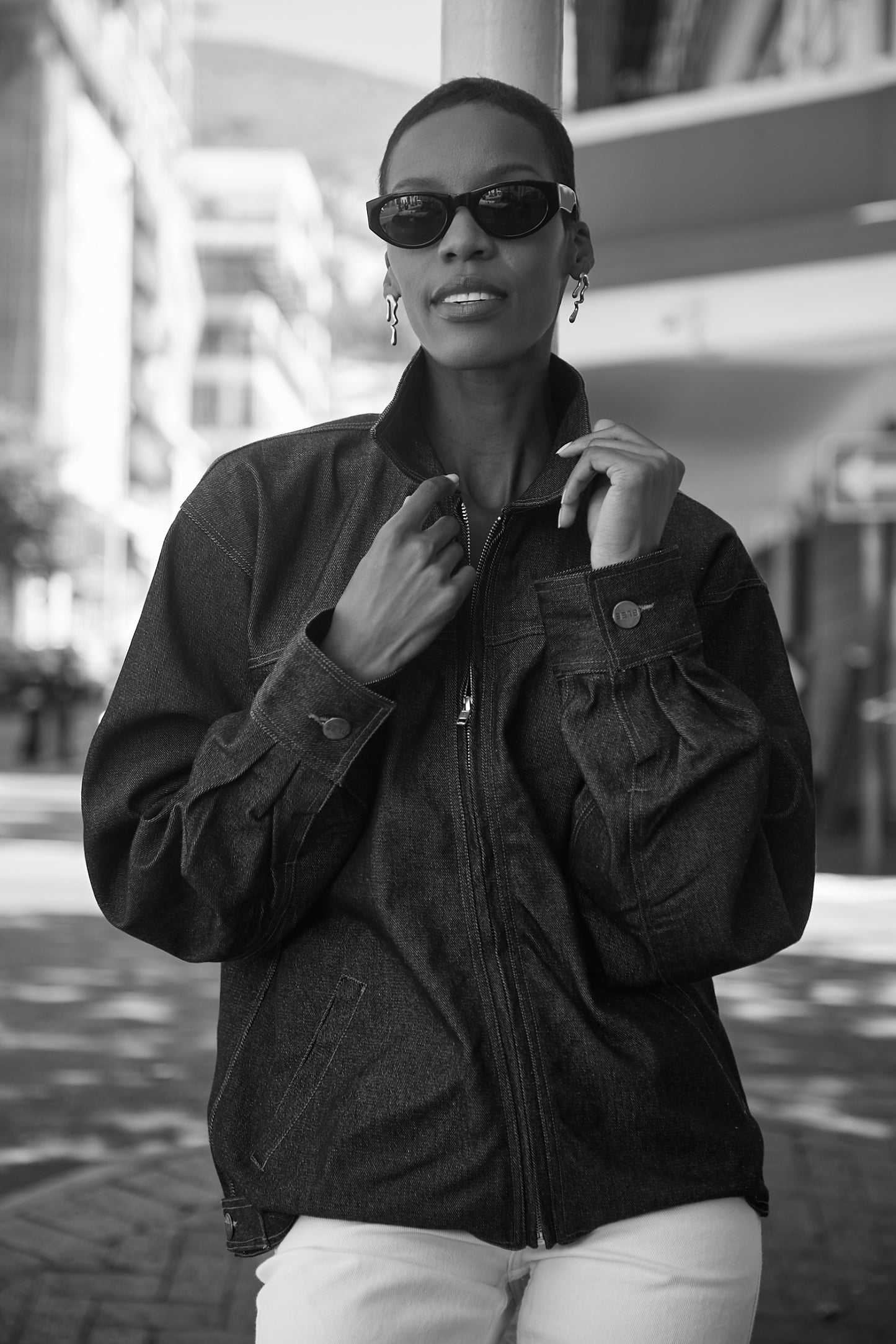 Rusty Denim Jacket in Black