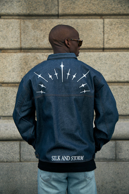 Rusty Denim Jacket in Navy