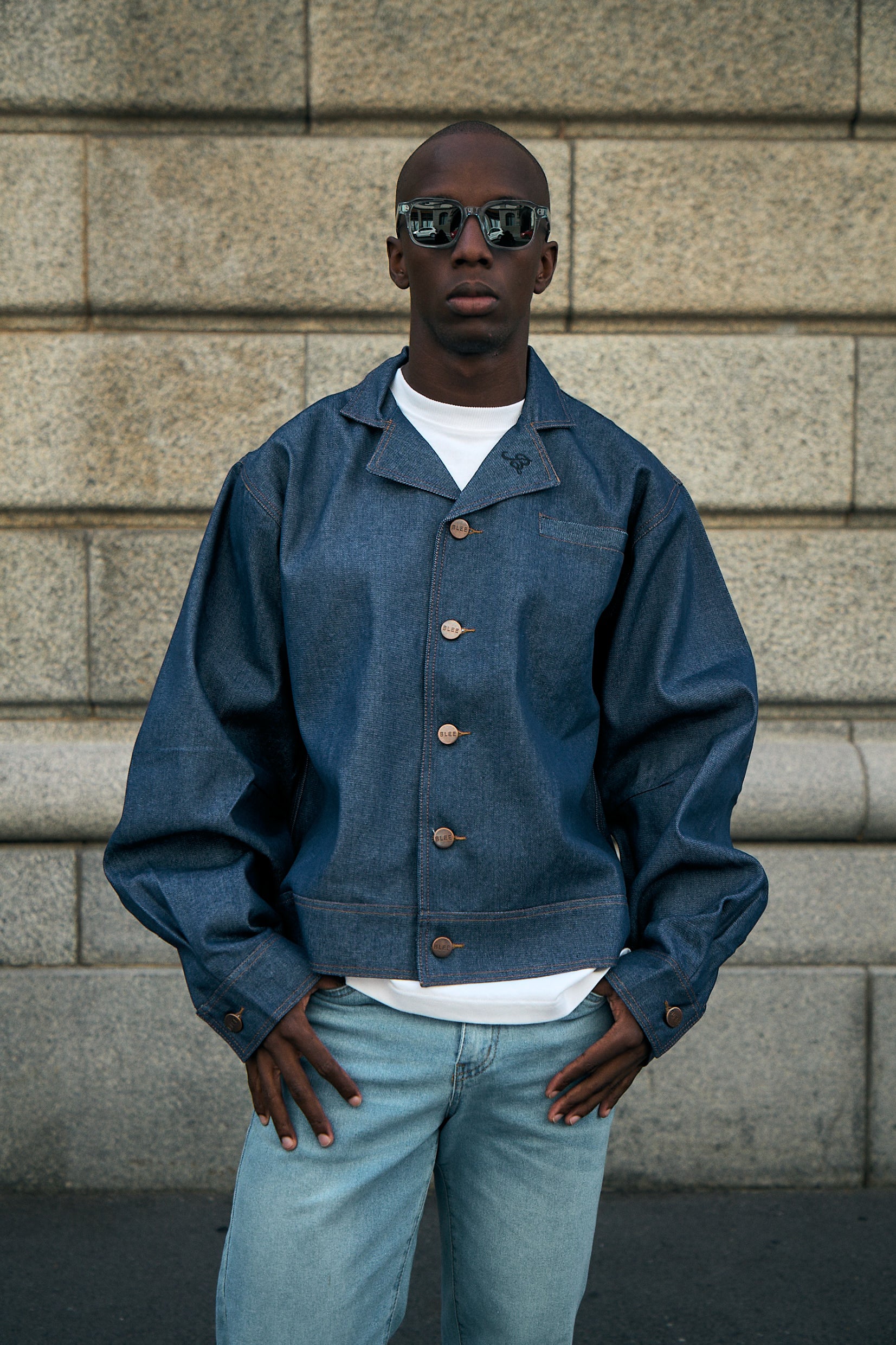 Cole Denim Jacket in Navy