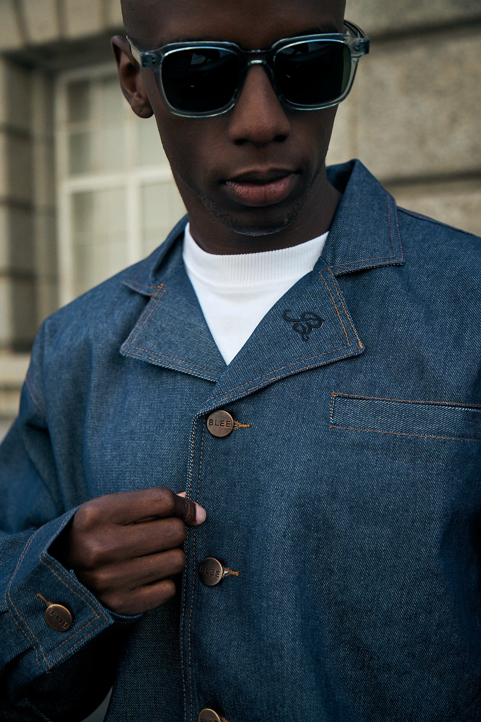 Cole Denim Jacket in Navy