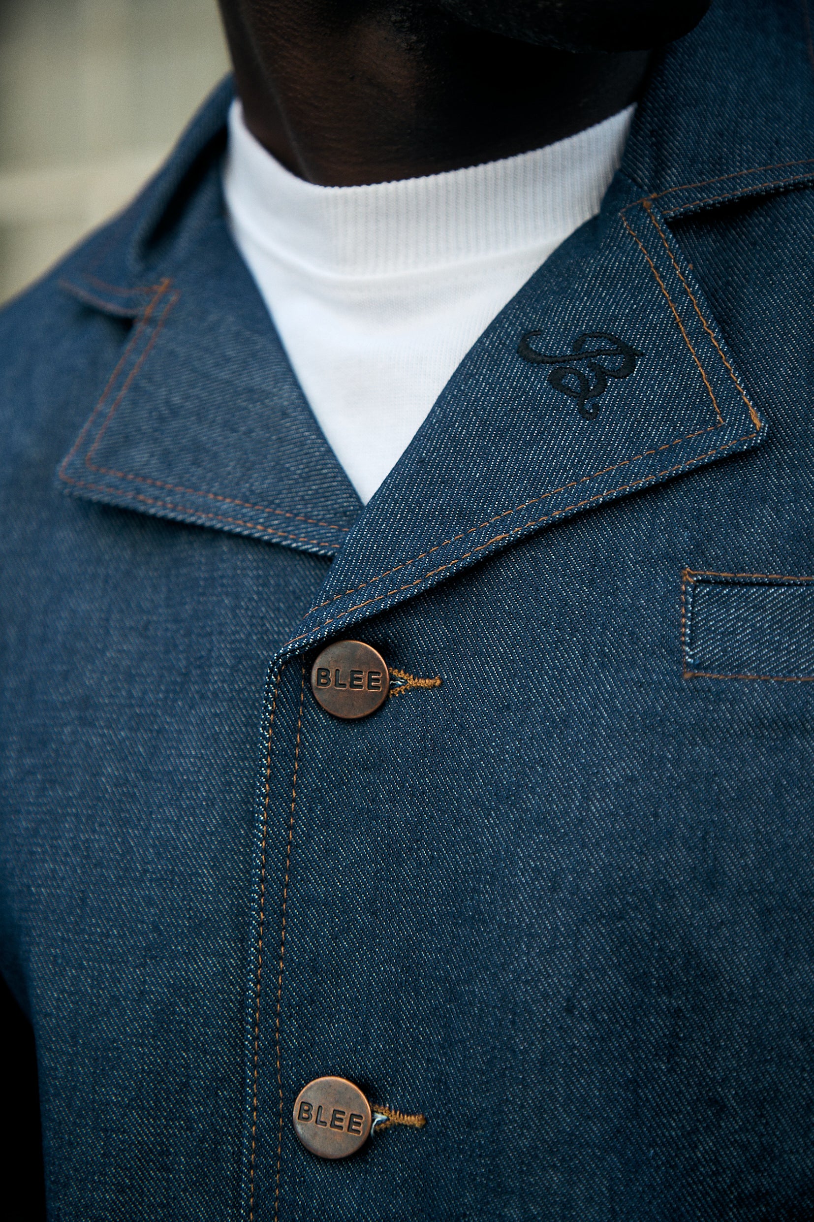 Cole Denim Jacket in Navy