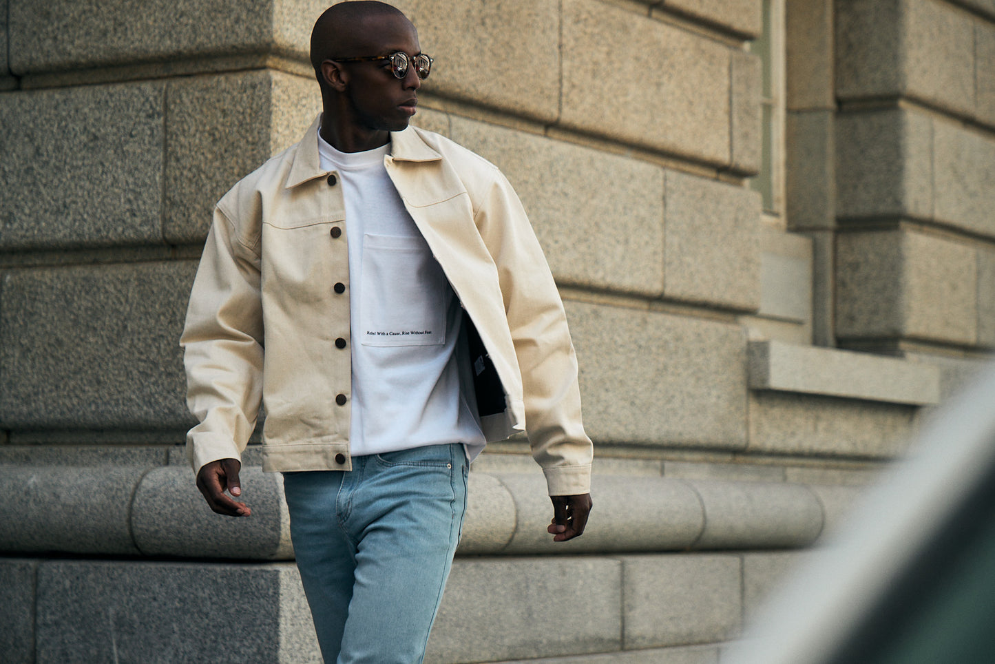 Darian Denim Jacket Cream