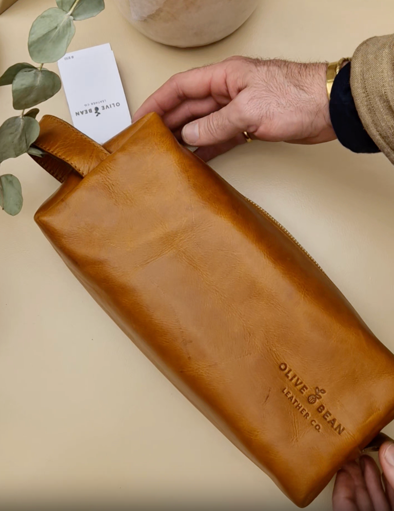 Leather Toiletry Bag
