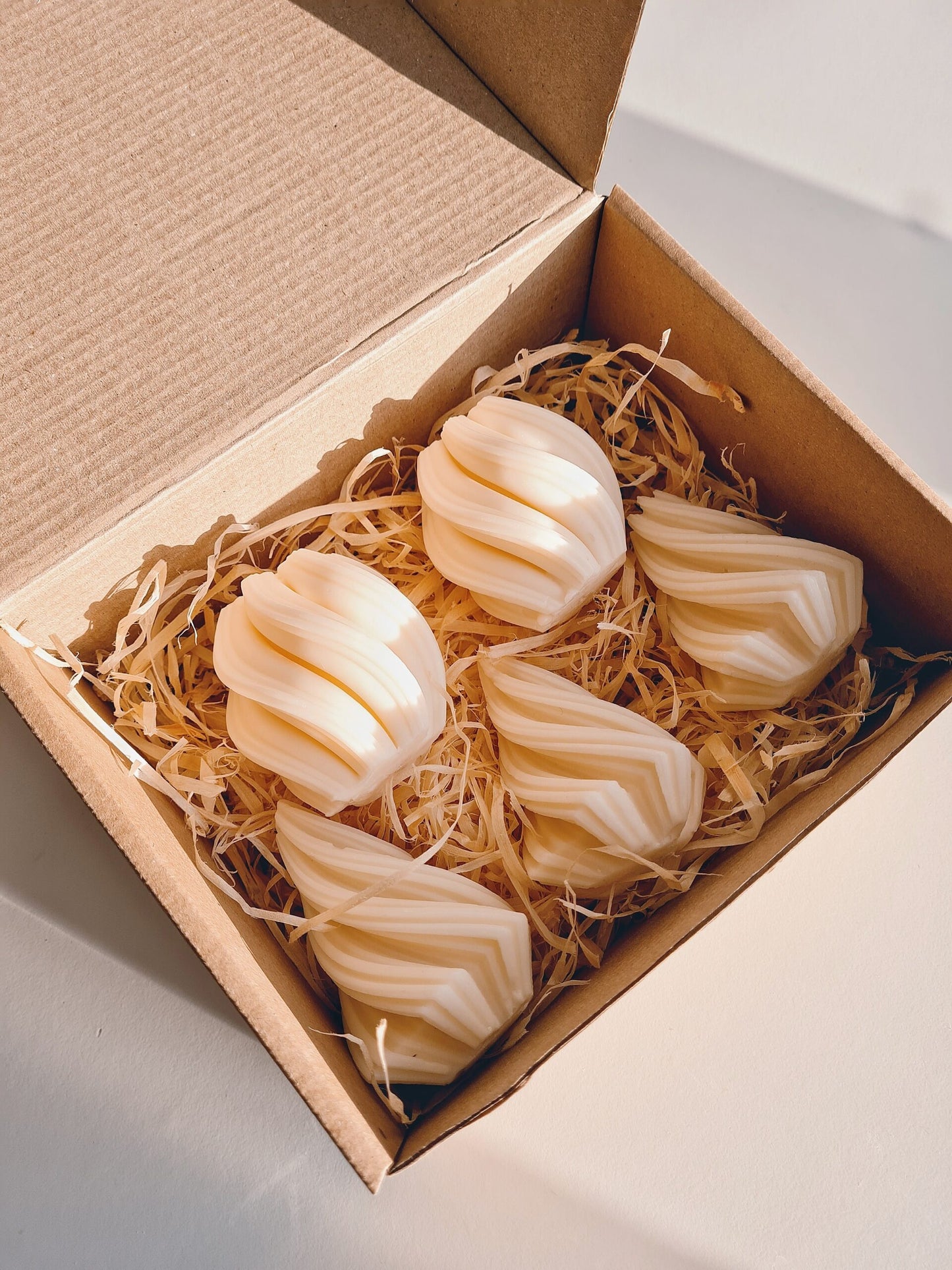 Swirl Geometric Mould Soy Wax Candle Gift Box