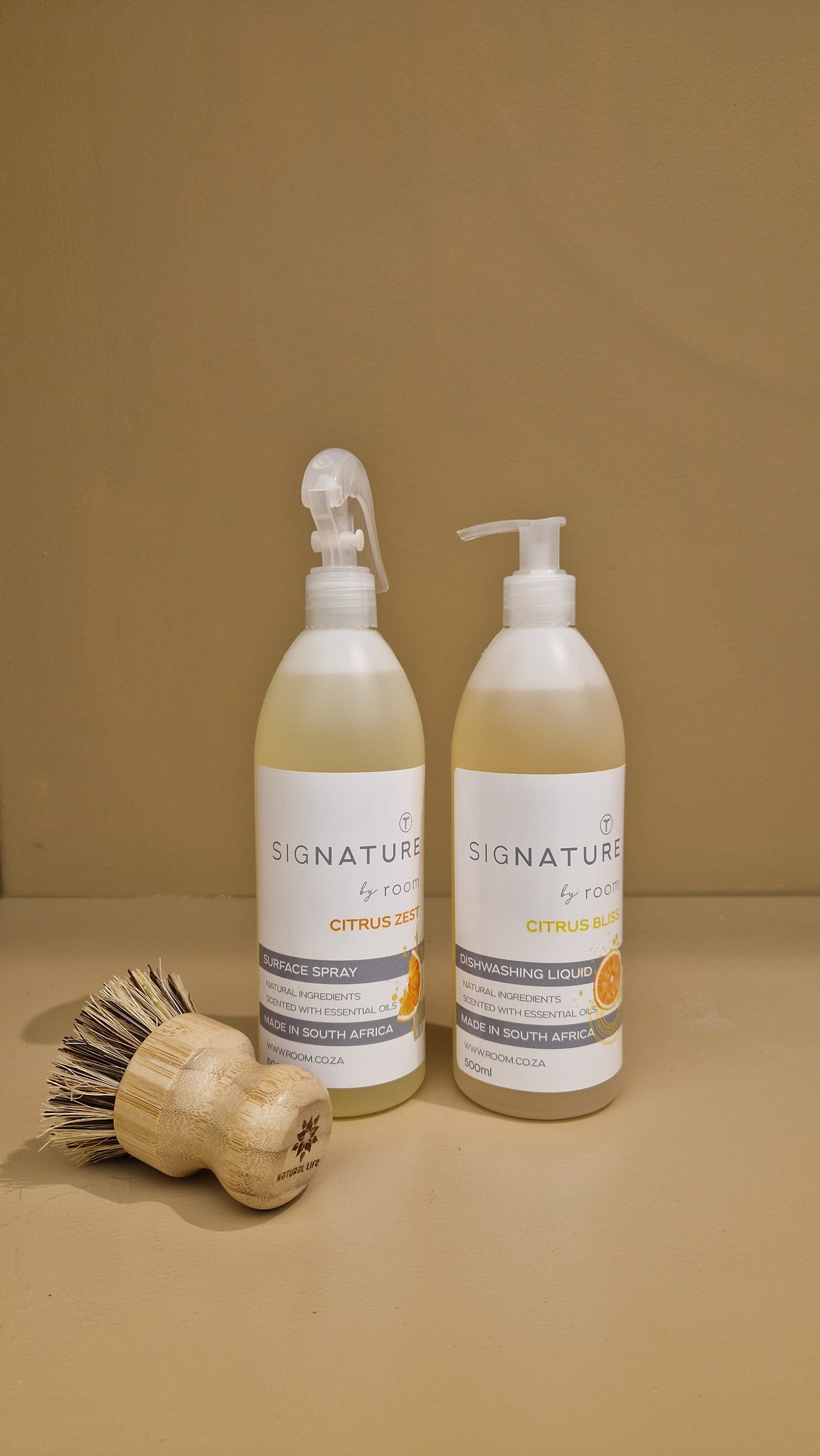 Eco-friendly Dish & Surface Cleaning combo + Bamboo Brush