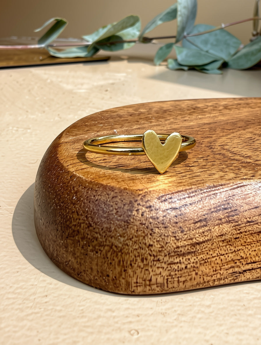 Heart Brass Ring - Tali & Damy