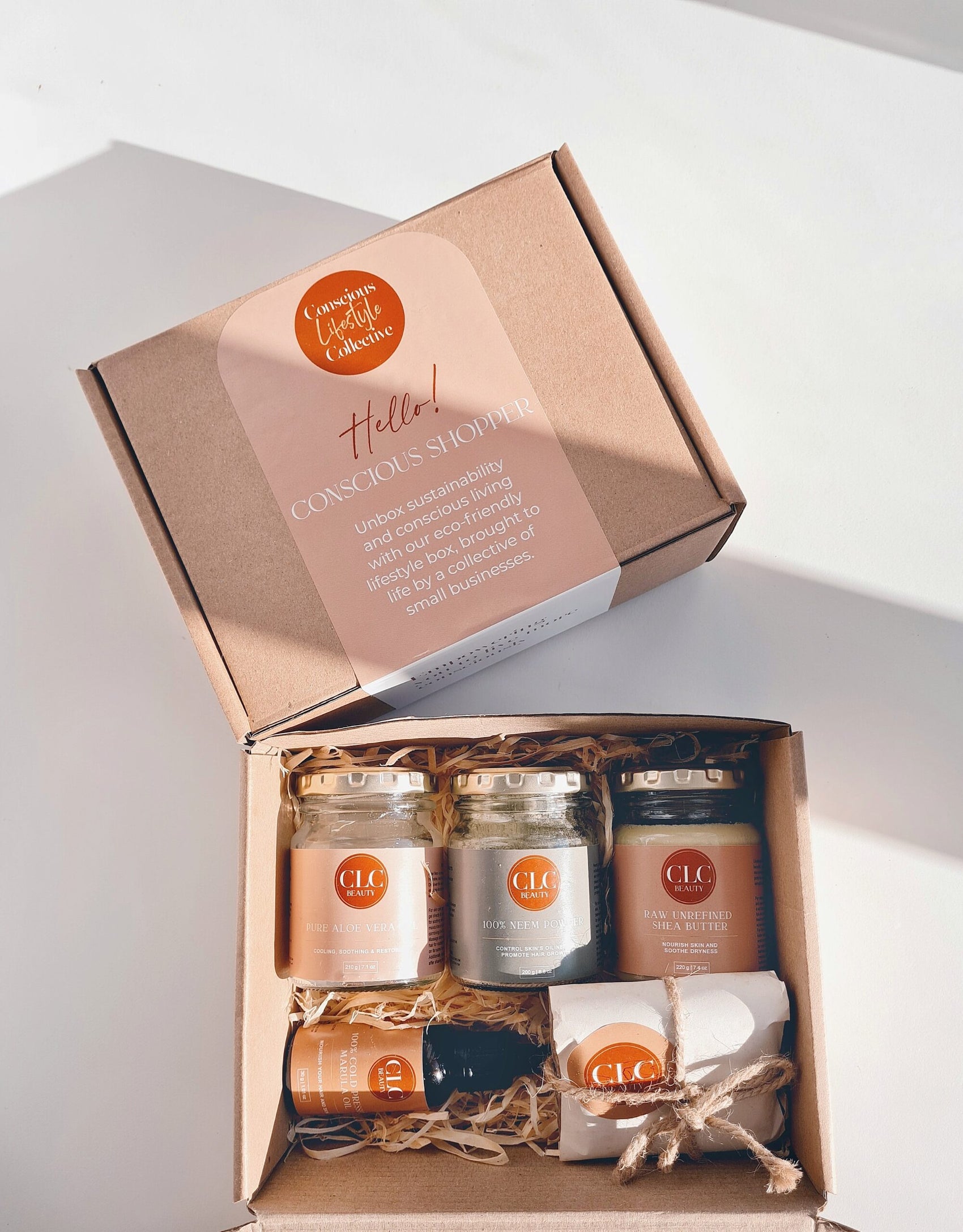 Raw organic skin care box