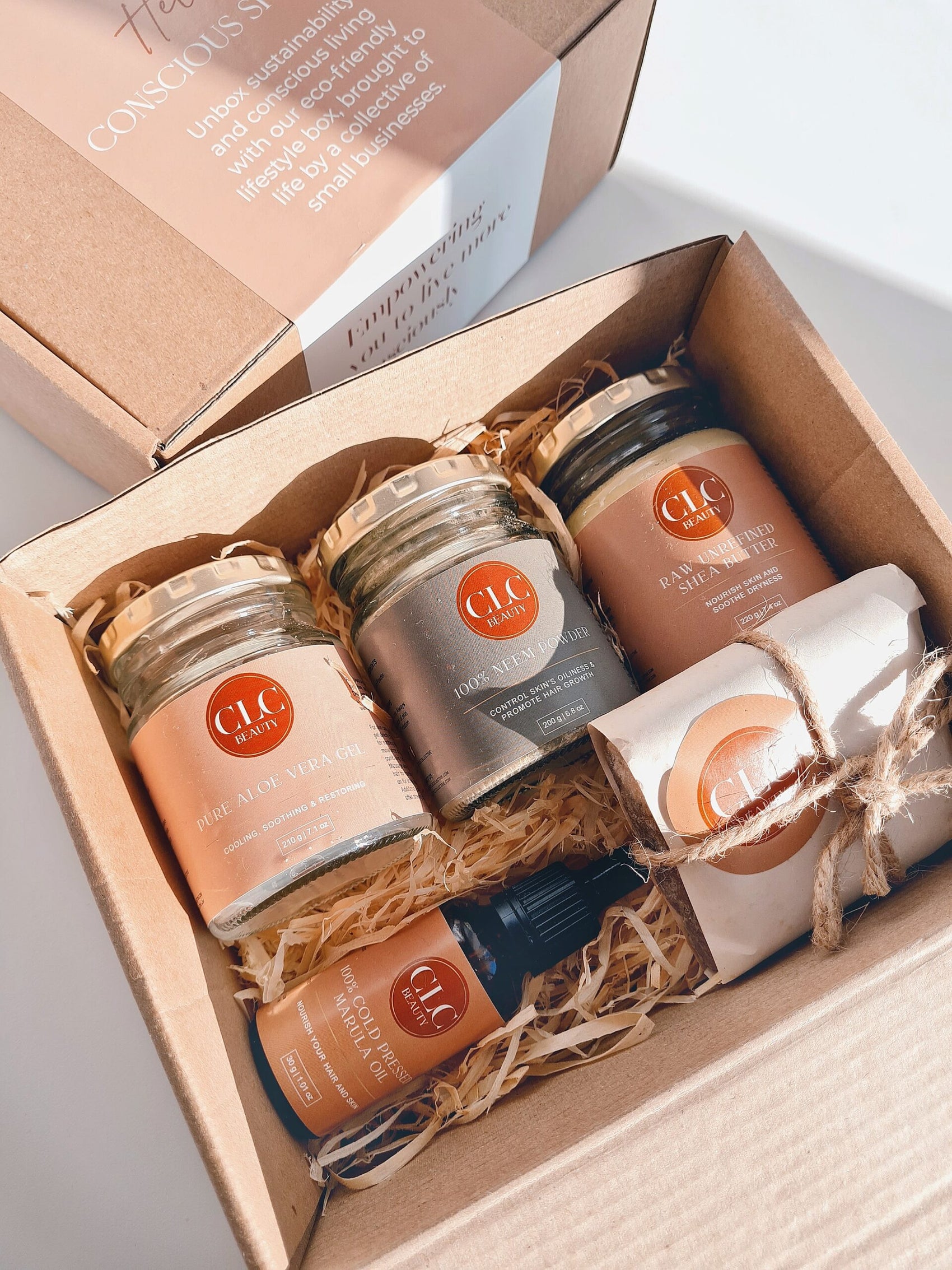 Raw organic skin care box