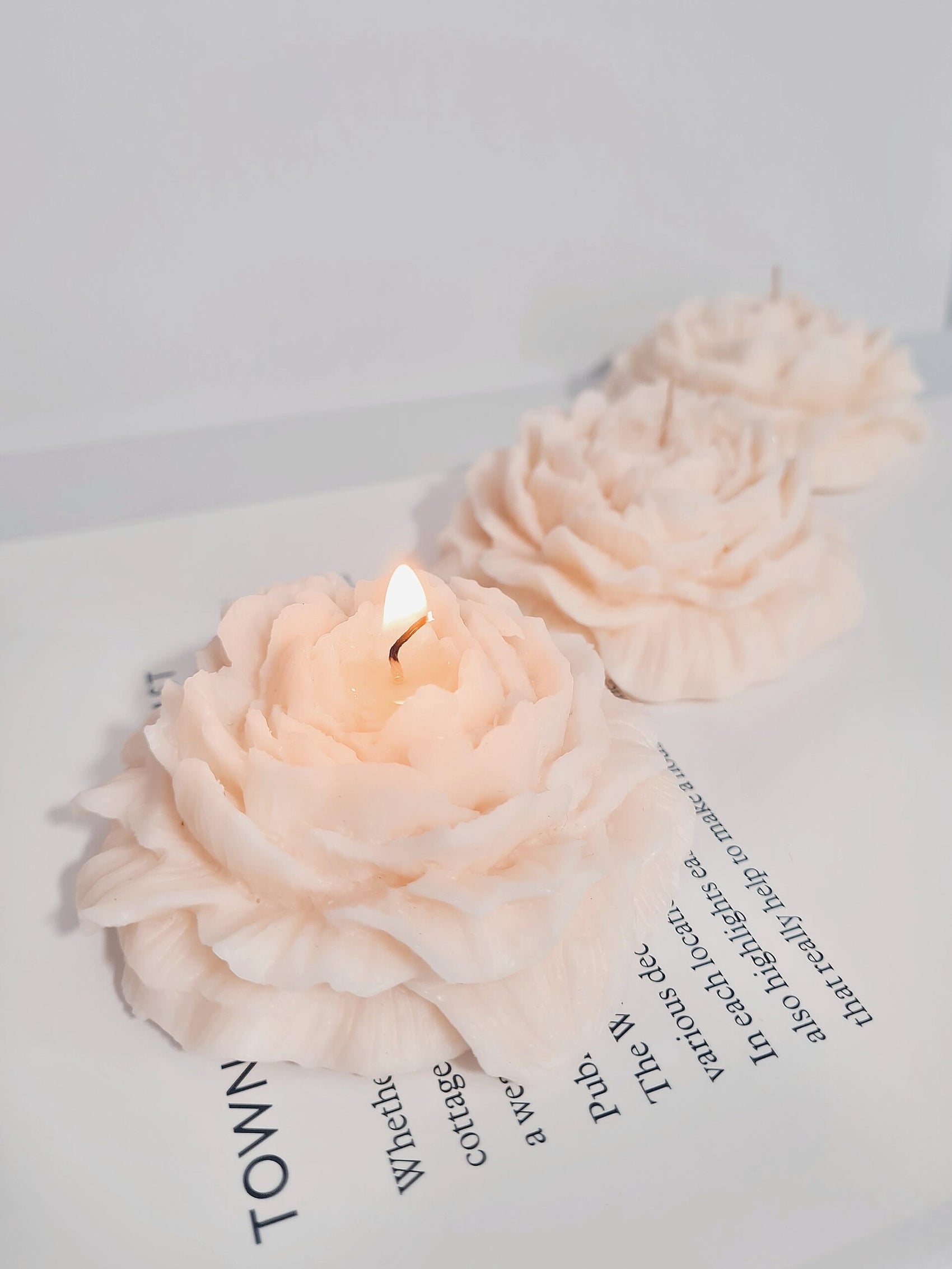 Peony Soy Wax Candle Gift Box