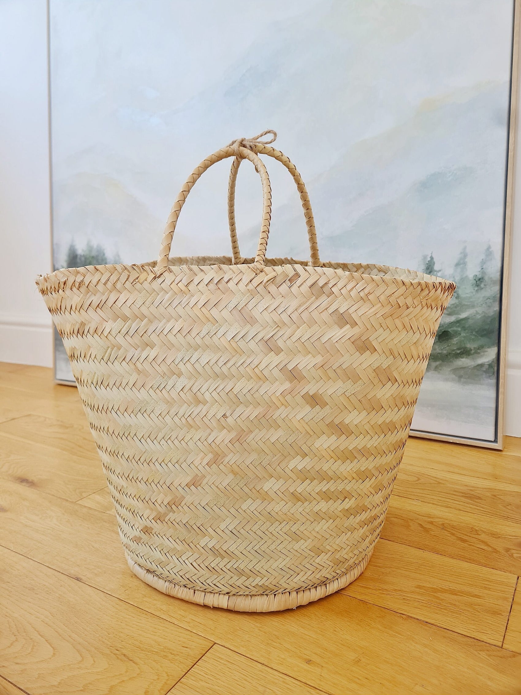 French Market Basket Bag, Made in Malawi