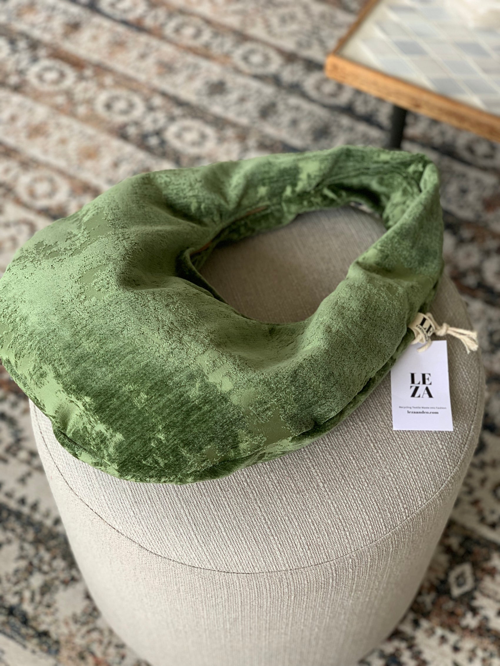 Emerald Cosmos Upcycled Bag by LEZA