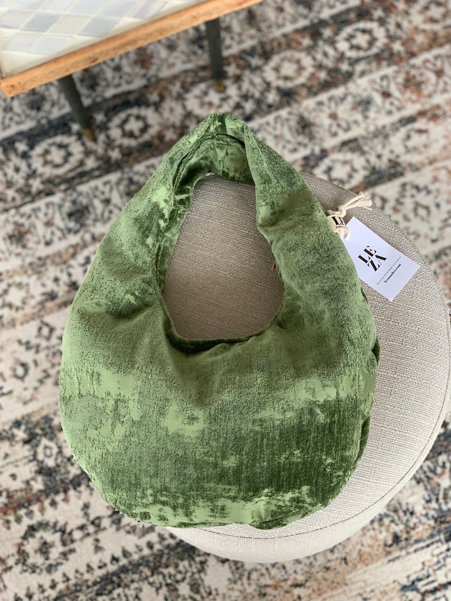 Emerald Cosmos Upcycled Bag by LEZA
