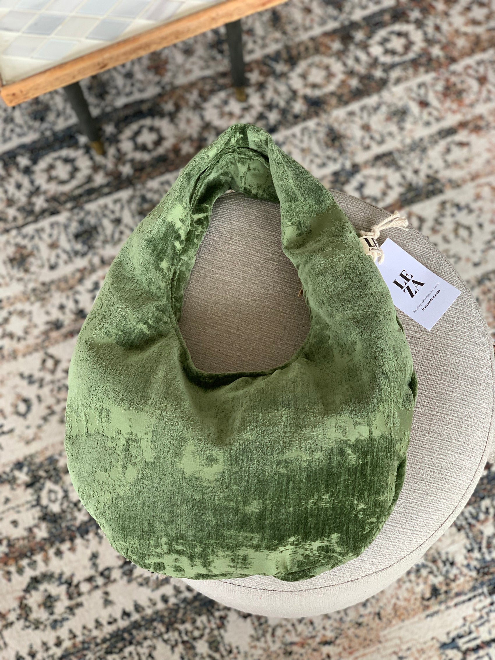 Emerald Cosmos Upcycled Bag by LEZA