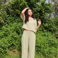 LURVE | Relaxed Muslin Co-Ord Set – Sage Green