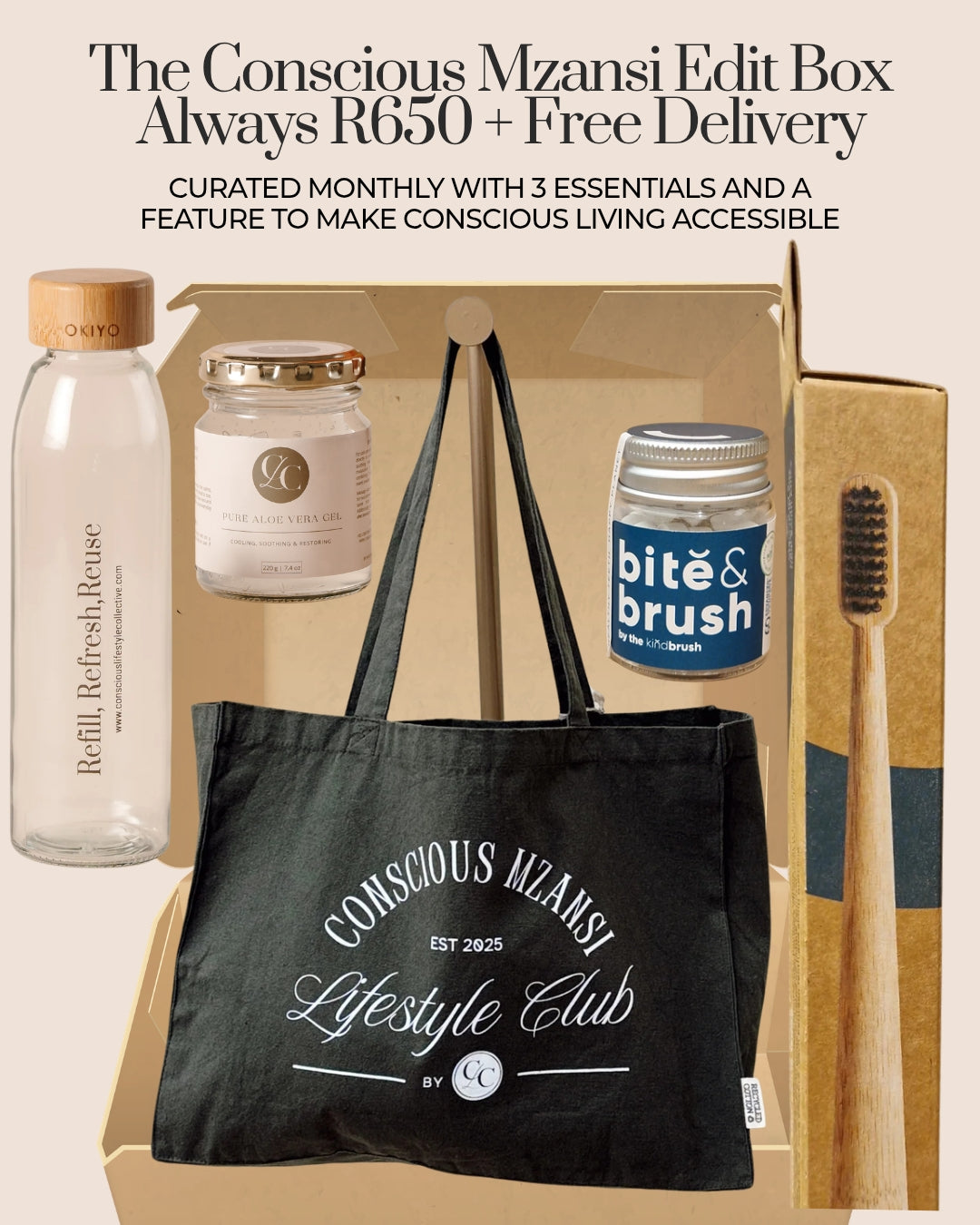Conscious Mzansi Curated Box: Earth Month Limited Edit incl Delivery