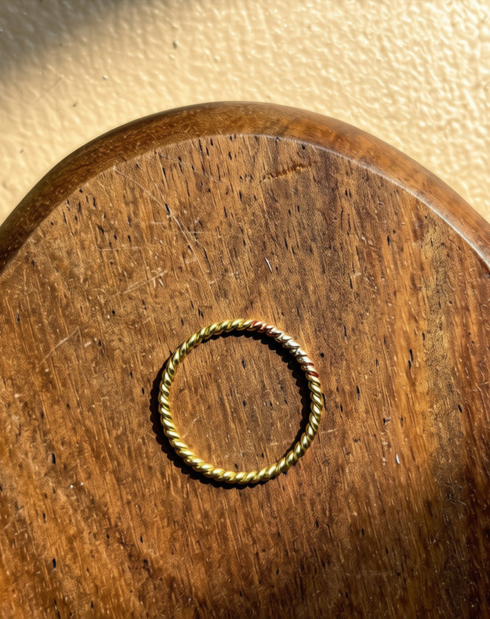 Twist Brass Ring - Tali & Damy