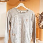 Grey embellished Jumper