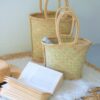 Hand woven palm handbags - Image 3