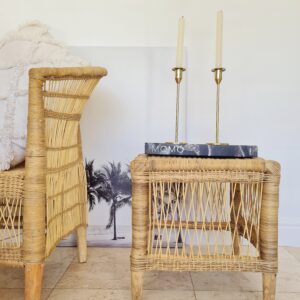Natural Rattan Side Table