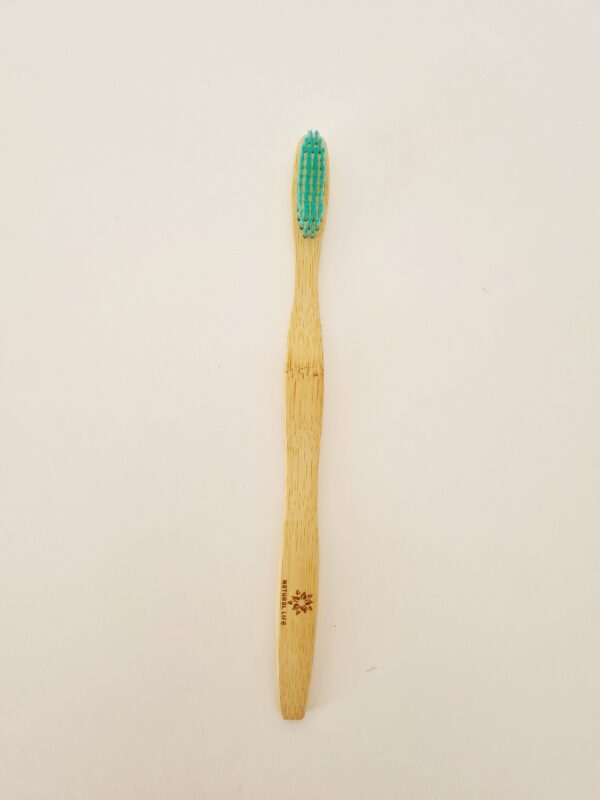 Natural Life Adult Bamboo Toothbrush Mint Green - Medium