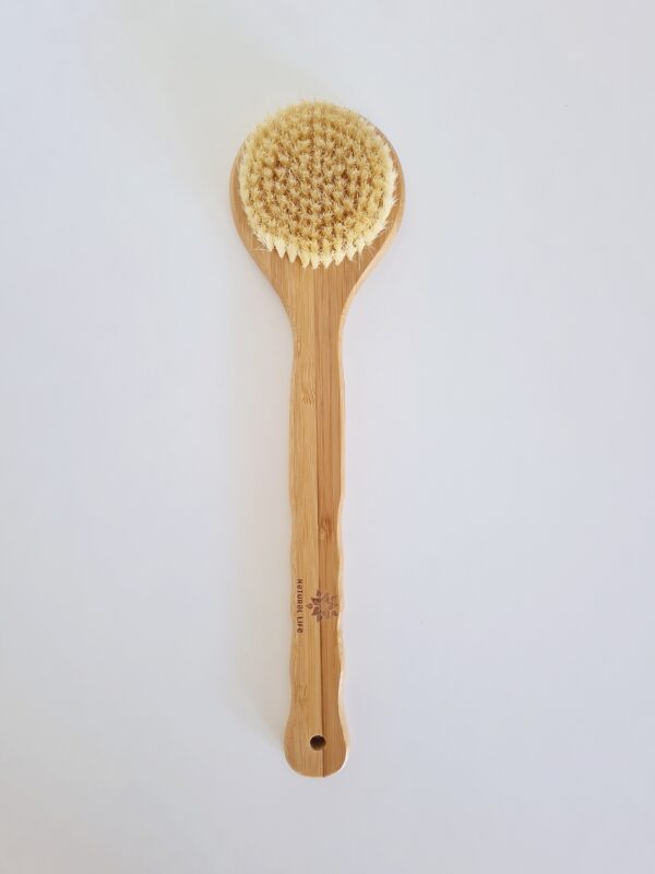 Bamboo Body Brush, Dry Brush with Natural Bristles - 10% Off