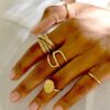 Minimalist S Band Ring - Brass - Image 3