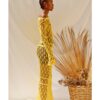 Yellow Crochet Dress with long sleeves - Image 3